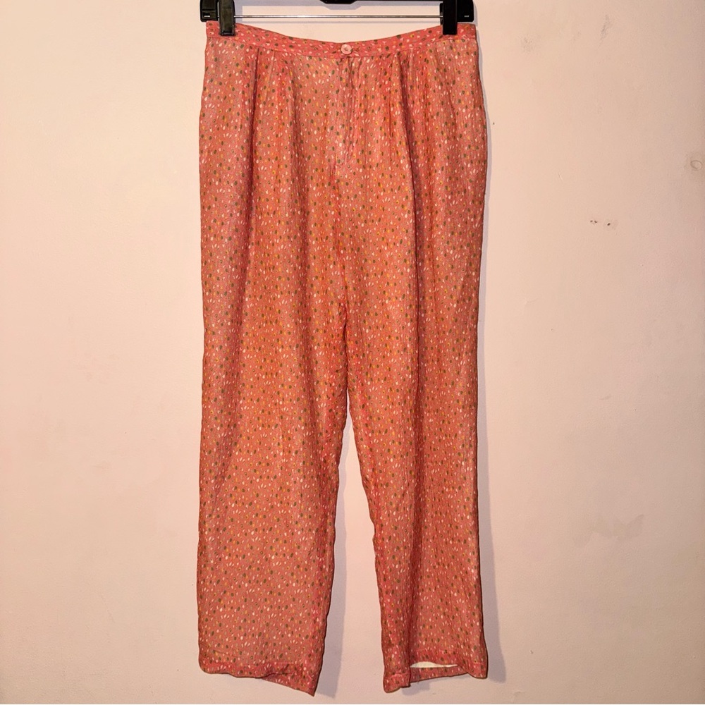 Band Of Outsiders Girl. Pink Silk Ami Trousers Size 1
